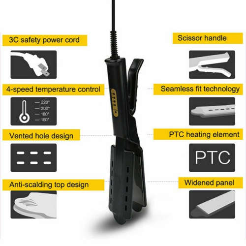 Professional Ceramic Tourmaline Ionic Flat Iron Steam Hair Straightener (unboxed)