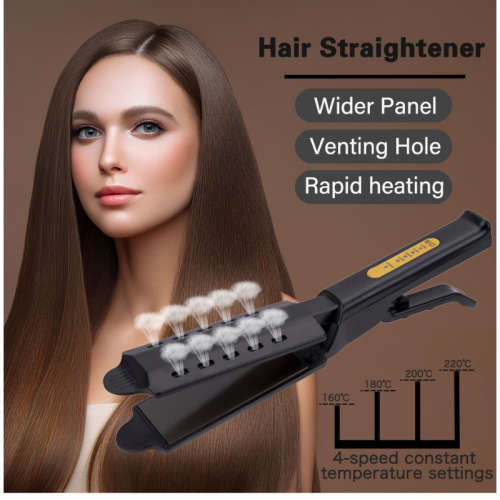 Professional Ceramic Tourmaline Ionic Flat Iron Steam Hair Straightener (unboxed)