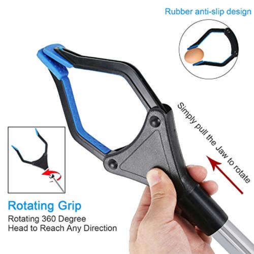 Reacher, Grabber, Long Handy Trash Hand Claw Assistant Living Pick Up Clamp