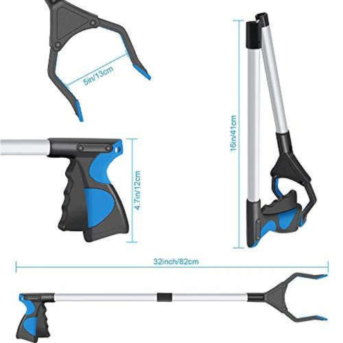 Reacher, Grabber, Long Handy Trash Hand Claw Assistant Living Pick Up Clamp