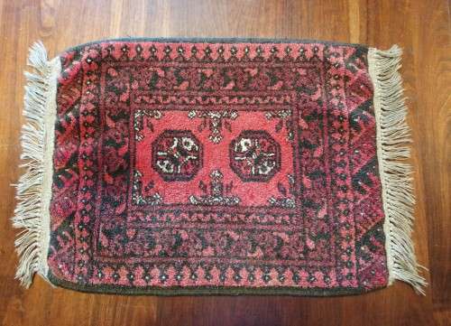 PERSIAN CARPET / HAND KNOTTED AFGHAN RUG (53CM x 80CM)