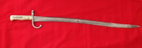 RARE ORIGINAL1866 PATTERN FRENCH CHASSEPOT BAYONET BY STEHLIN ARSENAL