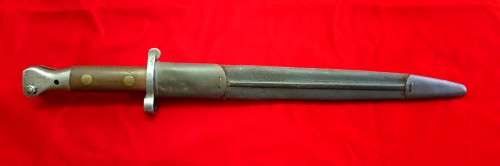 ORIGINAL 1888 PATTERN LEE METFORD BOER WAR BAYONET, BY RARE MAKER "MOLE"