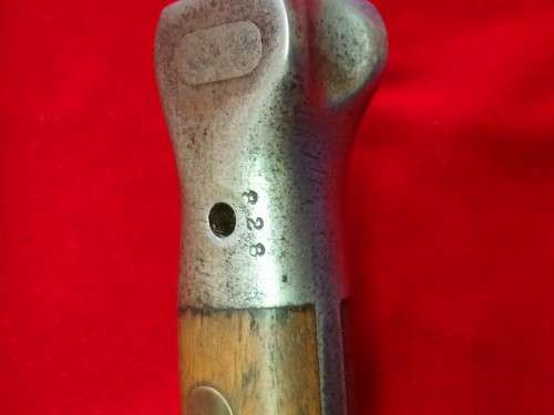 ORIGINAL 1888 PATTERN LEE METFORD BOER WAR BAYONET, BY RARE MAKER "MOLE"