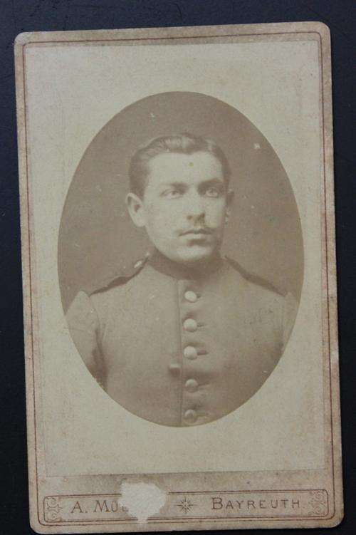 ORIGINAL WW1 GERMAN NCO HARDBOARD STUDIO PHOTO