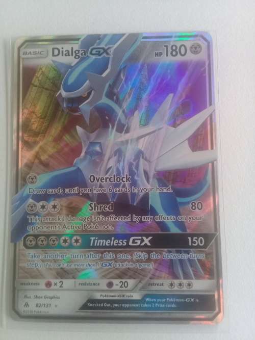 Pokemon TCG Dialga GX Ultra Rare Sun and Moon Celestial Storm
