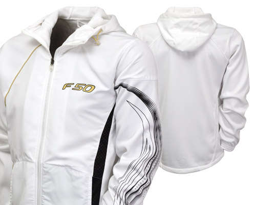 Adidas F50 Style Hooded Jacket - White/Black