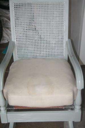 SHABBY CHIC SAGE ROCKING CHAIR