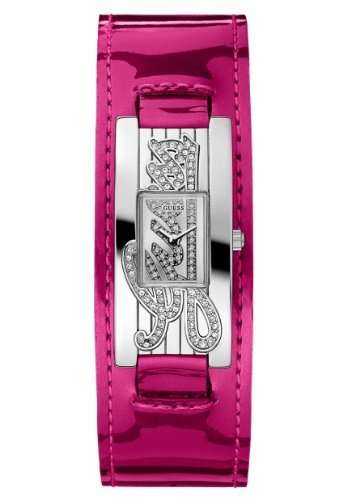 BRAND NEW GUESS Ladies Hot Pink Mini Autograph Leather Watch W80055L6**STUNNING MODEL**