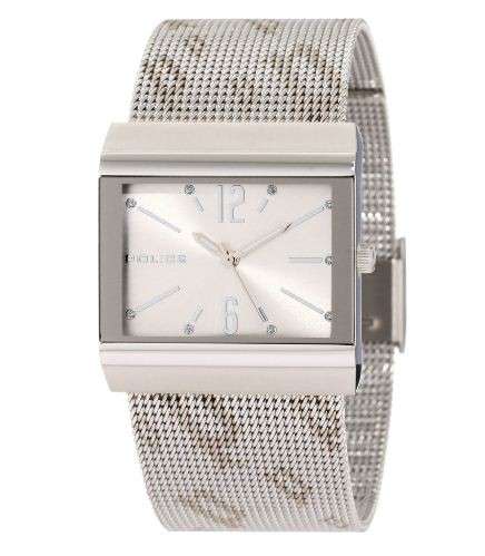 *BRAND NEW *  Police Women's PL-10813BS/04MA Stainless Steel Silver Dial and Woven Strap