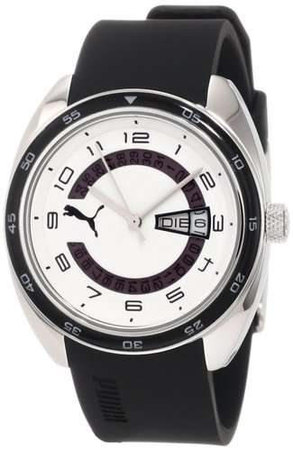BRAND NEW PUMA Women's Course Three-Hand Date Black Watch Black and White **STUNNING SPORTS WATCH**