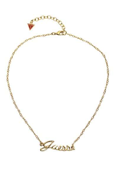 *Brand New* Guess Ladies Gold  Necklace with Guess Logo Pendant   *Stunning*