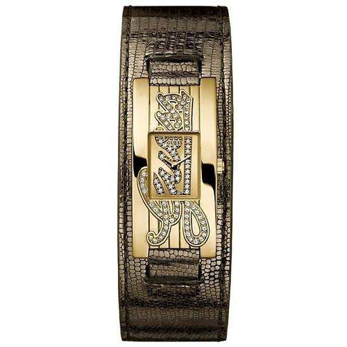 BRAND NEW GUESS Ladies Brown and Gold Mini Autograph Leather Watch W90056L1 **STUNNING MODEL**