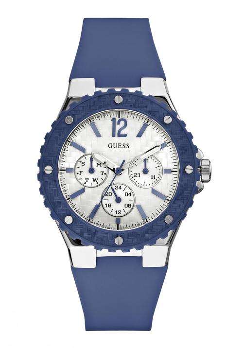 *Brand New* GUESS Ladies Blue Overdrive Watch Chronograph  White Dial **Trendy and Casual**