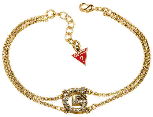 *Brand New* Magnificent Guess Ladies Adjustable Pave Crystal G logo Bracelet*Guess certificate*