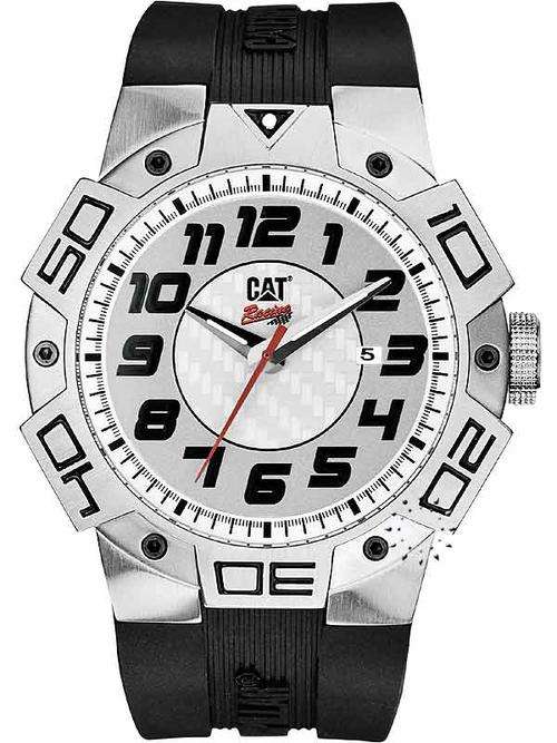 *BRAND NEW* GENUINE CATERPILLAR Racing Men' White and Black Analogue Watch with TWO YEAR WARRANTY