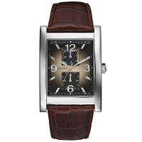 BRAND NEW GUESS MENS CHRONOGRAPH WATCH WITH BROWN LEATHER STRAP **STUNNING MODEL**