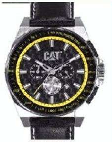 BRAND NEW CATERPILLAR MENS EDGELINER CHRONOGRAPH WATCH WITH TRACHYMETRE **STUNNING MODEL**