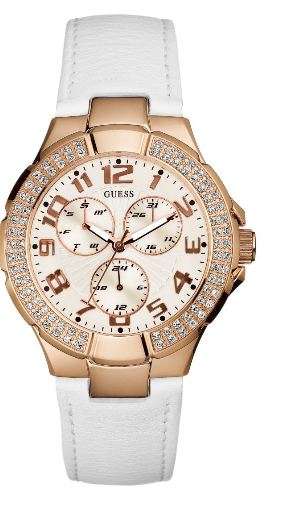 BRAND NEW GUESS Ladies  Prism Rose Gold Leather Strap Watch W12575L1**STUNNING MODEL**