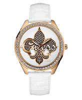 BRAND NEW Guess Emblem Ladies Rose Gold Swarovski Watch W95052L1**STUNNING MODEL**