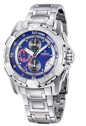 BRAND NEW Festina F162972 Tour de France Stainless Steel Blue Dial Chronograph Date Men's Watch