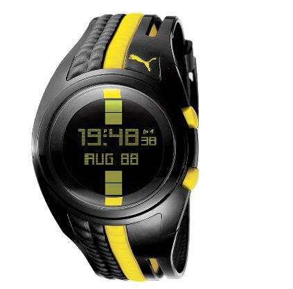 BRAND NEW PUMA Men's Shift Black and Yellow Digital Watch