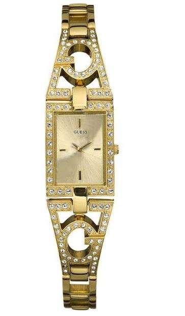 BRAND NEW Guess W12079L1 Ladies Jewelry Series Bella Watch Gold Bracelet with stones **Elegant**