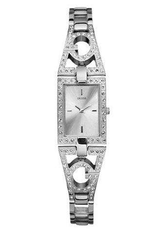 BRAND NEW GUESS Ladies Bella Silver Stainless Steel & Swarovski Watch W11121L1**MAGNIFICENT**