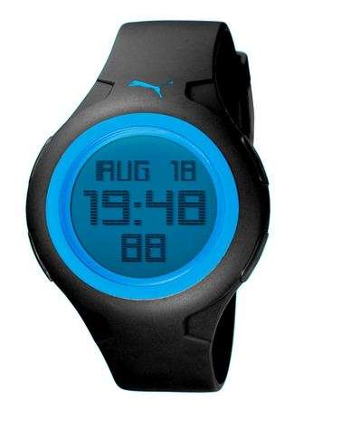 BRAND NEW PUMA UNISEX PU910441006 Spin Black and Blue Digital Watch**SPORTS or CASUAL WEAR**