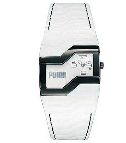 BRAND NEW  Puma Women's White Leather Multifunction Sport Lifestyle Watch PU000312002 **STUNNING**