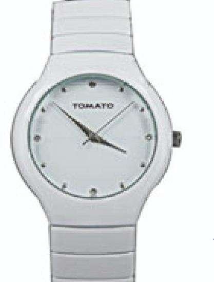 BRAND NEW TOMATO LADIES WHITE IP WATCH ROUND WHITE DIAL WITH STONES T639112 **BEAUTIFUL WATCH**