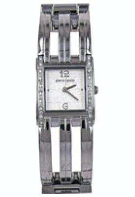 BRAND NEW  Pierre Cardin Ladies Stainless Steel Silver Watch Sqaure Dial Crystal Bezel *STUNNING*
