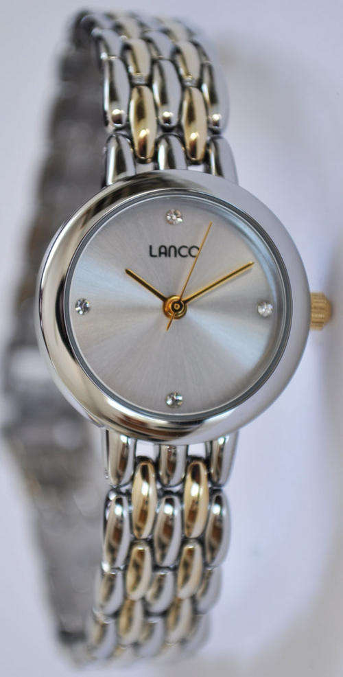 BRAND NEW LANCO Ladies Two Tone Stainless Steel Bracelet Watch Round Dial **Stunning Model**