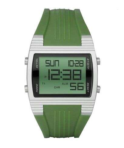 BRAND NEW FOSSIL Unisex Green Plastic Digital Watch  DQ1195  **STUNNING MODEL**