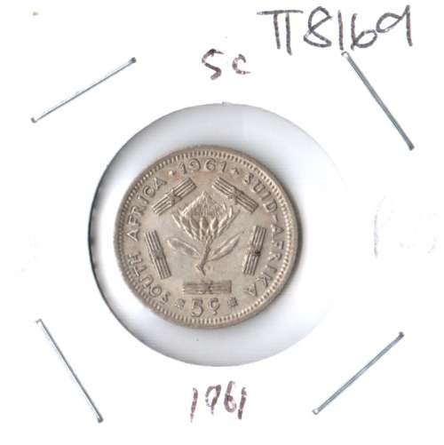 1961 silver 5c
