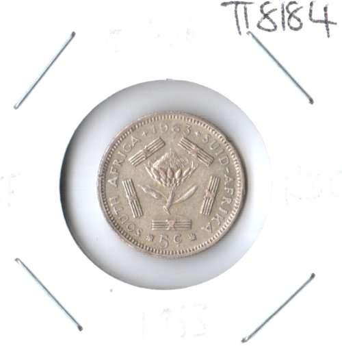 1963 silver 5c