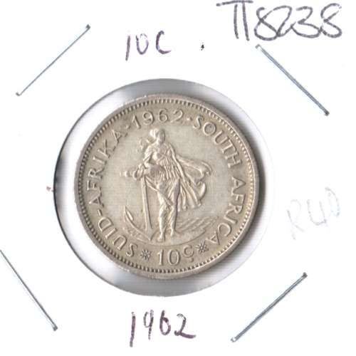 1962 silver 10c