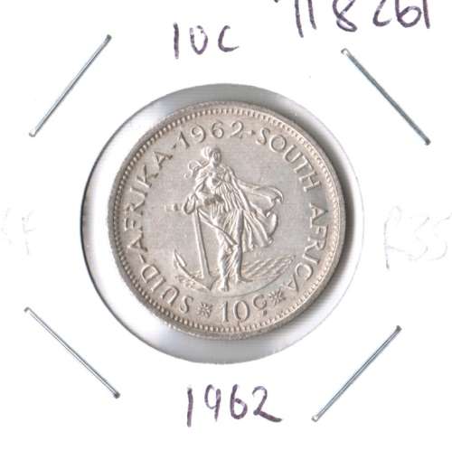 1962 silver 10c