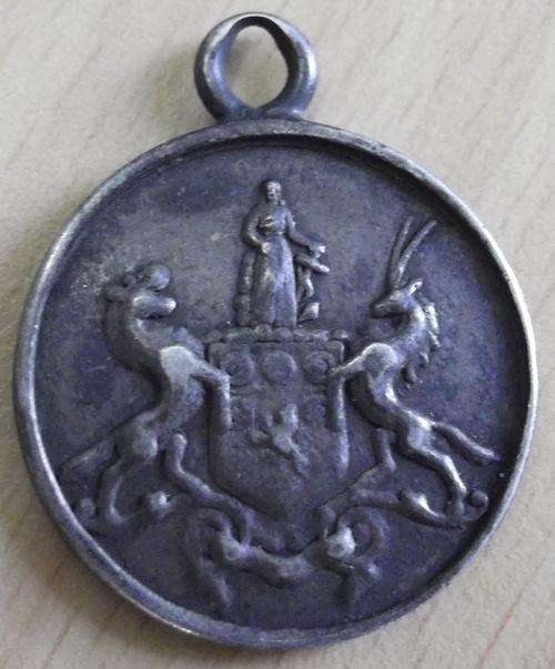 1898 medal awarded JP Hardick (Barbs) with Cape of Good Hope arm's