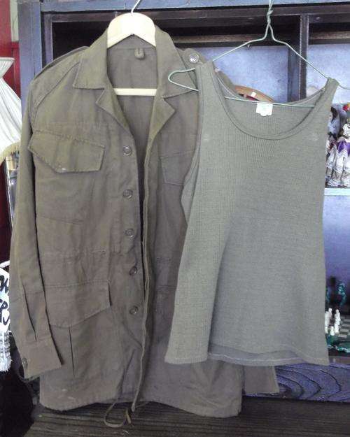 Army jacket and vest