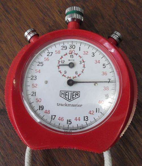 1970's Heuer Trackmaster, manual wind, stop watch - Working