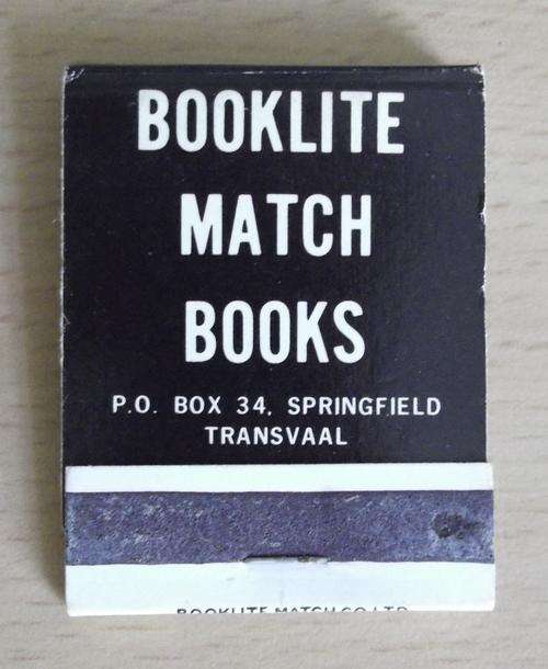 Rare Booklite Match Co. matchbook, 1966-1969 - unused