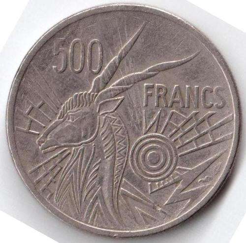 Central African States 500 Francs 1984 rare