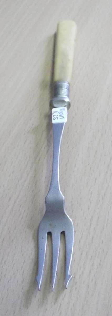 Pickle fork with bone handle - as per photos