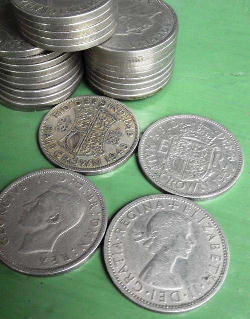 Britain - Lot of 29 Half Crowns, 1947-1966 - bid per coin