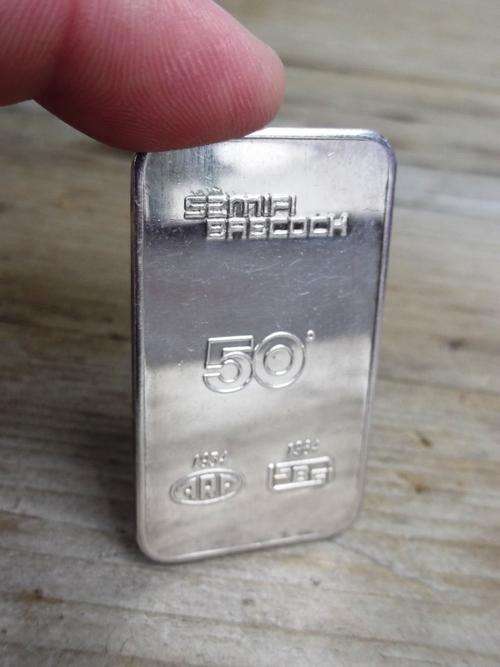1 Ounce(31grams) 0.999 pure silver bar - Samifi Babcock 1934 to 1984