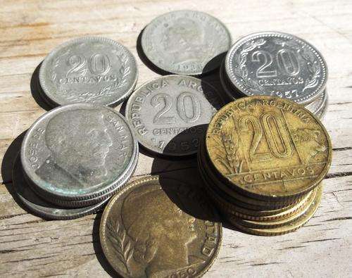 Argentina - Lot of 20, 20 Centavos coins 1929 to 1959