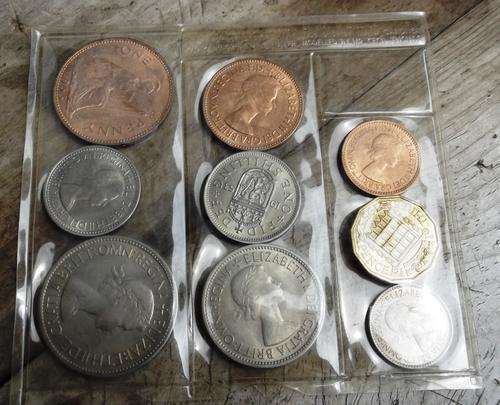 Britain - Uncirculated Mint Set 1953 - 9 coins - Catalogue Value of US$65