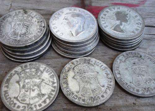 SA Union 2'6 Half Crown(x21) - Investment in Silver - bid per coin