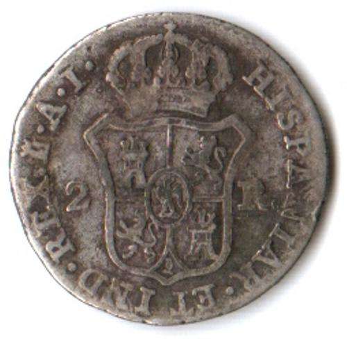 1811 Spain 2 Reales De Vellon coinage, Napoleon *rare*